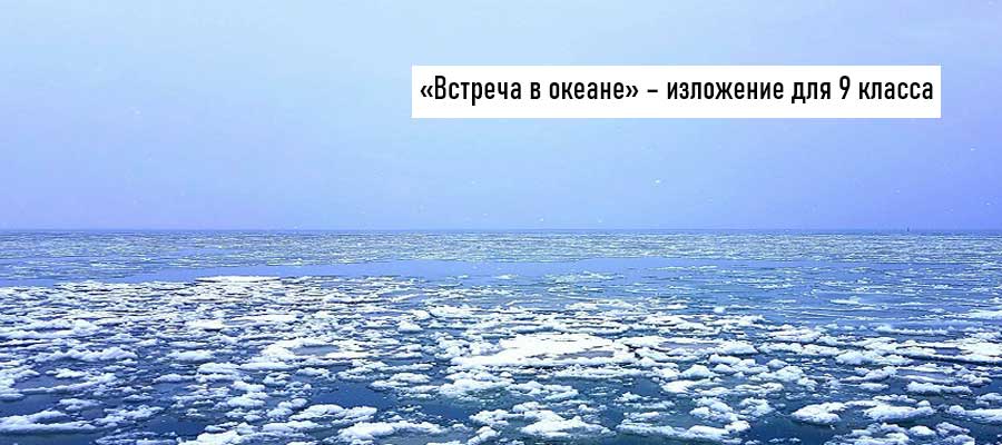 Текст изложения «Встреча в океане» – Русский язык – 9 класс